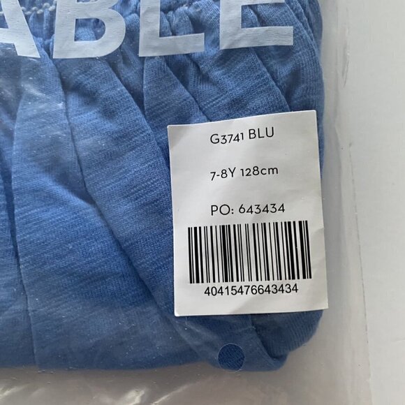 Mini Boden Girl Blue Shirred Holiday Dress 5-6 Years - Picture 7 of 8